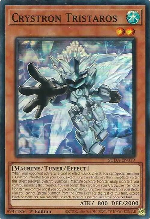Crystron Tristaros SUDA-EN019 YuGiOh Supreme Darkness