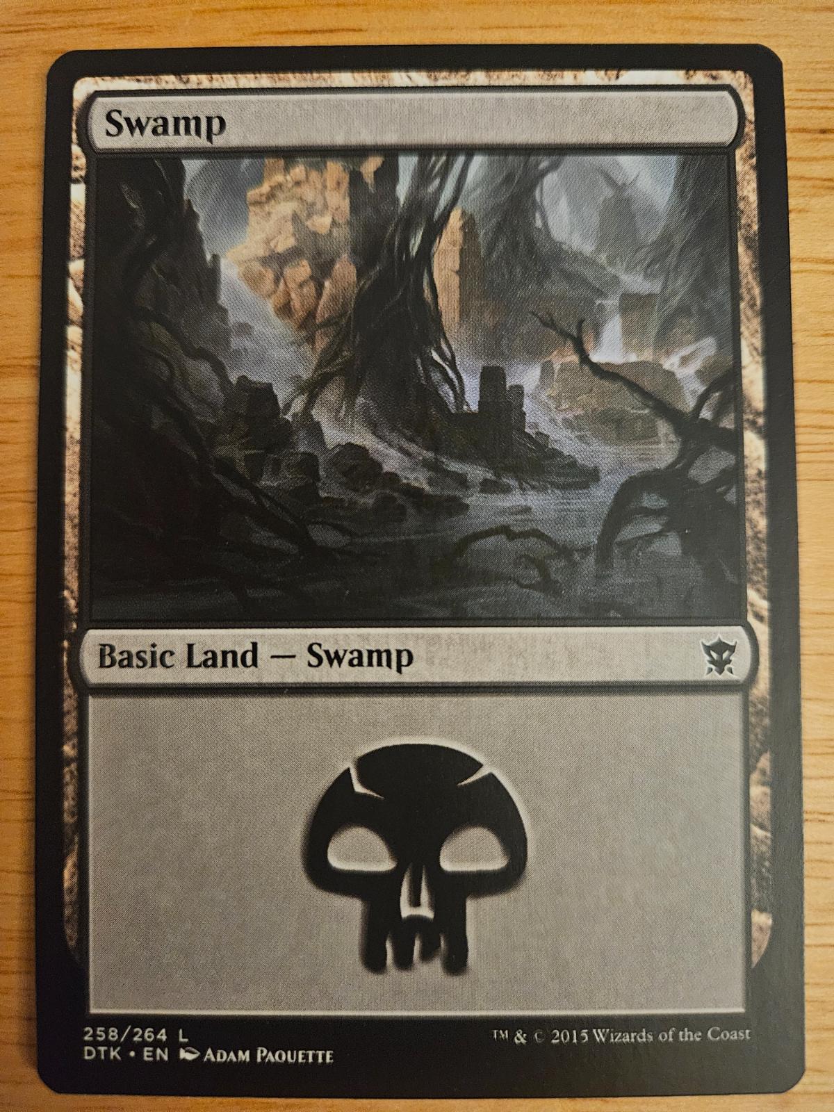 Swamp #258 Magic Dragons of Tarkir