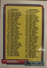 Checklist #131 Baseball Cards 1992 Topps Micro Prices