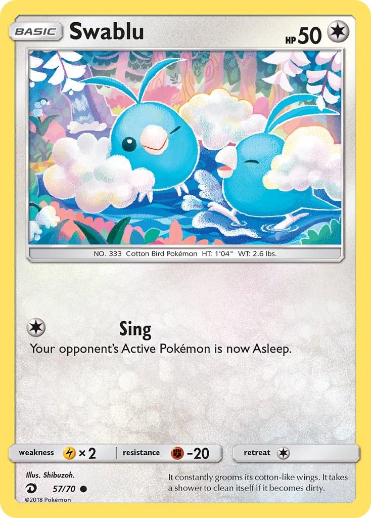 Swablu #57 Pokemon Dragon Majesty