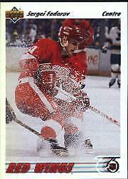 Sergei Fedorov #144 Hockey Cards 1991 Upper Deck French
