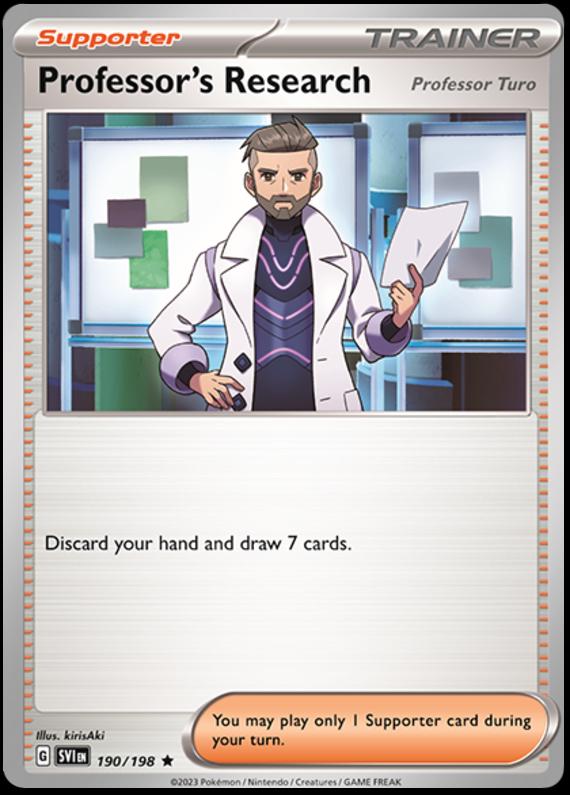 Professor's Research: Professor Turo #190 Pokemon Scarlet & Violet