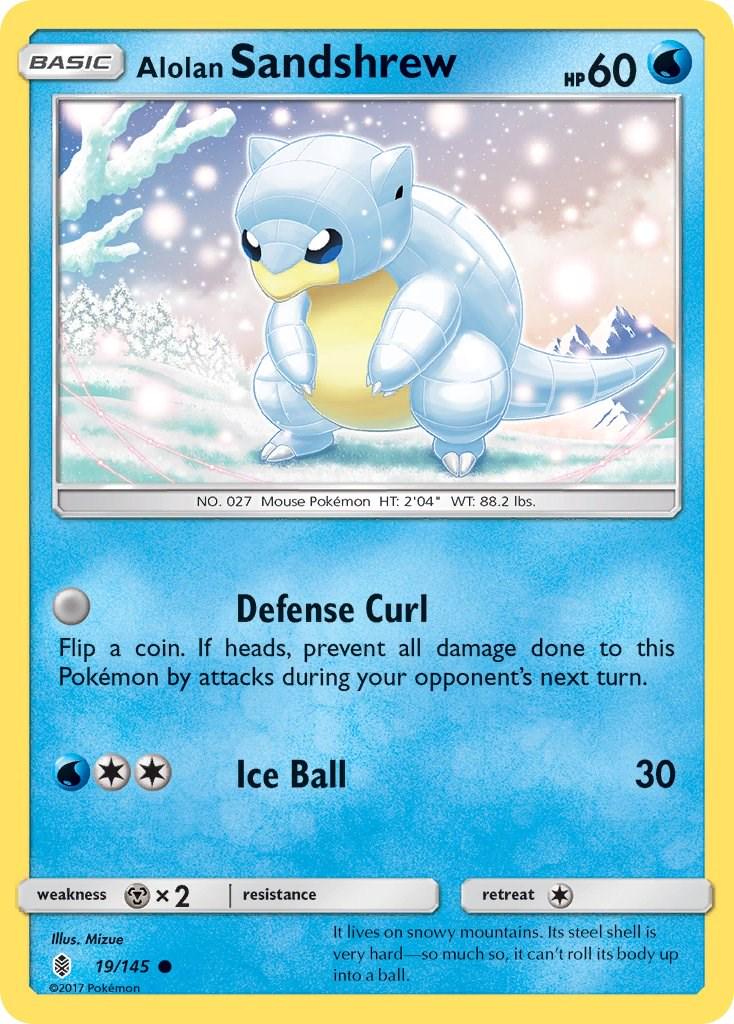 Alolan Sandshrew #19 Pokemon Guardians Rising