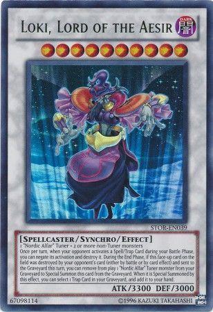 Loki, Lord of the Aesir STOR-EN039 YuGiOh Storm of Ragnarok