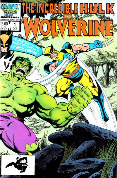 Incredible Hulk and Wolverine #1 (1986) Comic Books Incredible Hulk and Wolverine