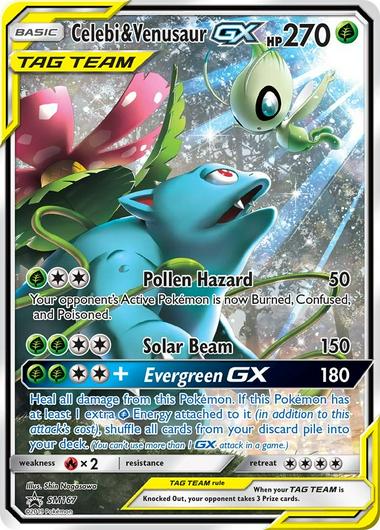 Celebi & Venusaur GX #SM167 Cover Art