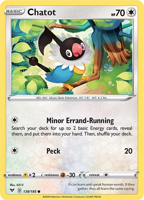 Chatot #139 Pokemon Vivid Voltage