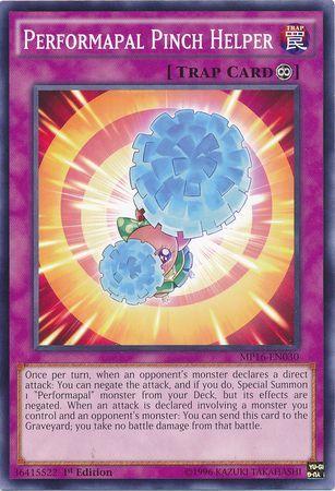 Performapal Pinch Helper MP16-EN030 YuGiOh 2016 Mega-Tin Mega Pack