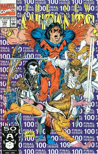 New Mutants #100 (1991) Cover Art