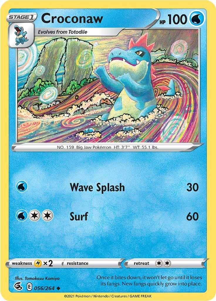 Croconaw #56 Pokemon Fusion Strike