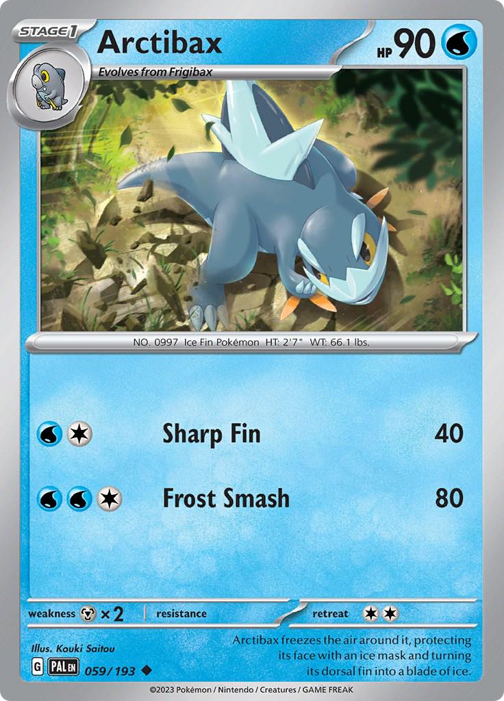 Arctibax #59 Pokemon Paldea Evolved
