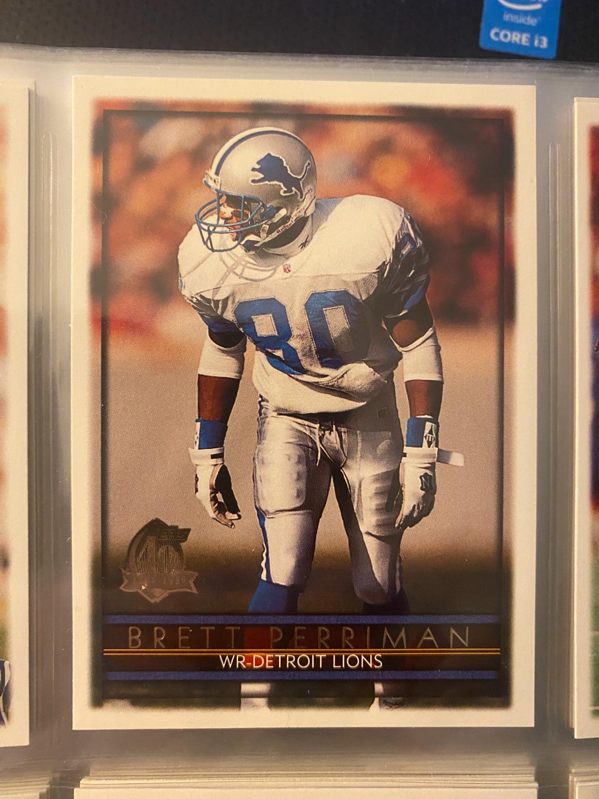 Brett Perriman #11 Football Cards 1996 Topps