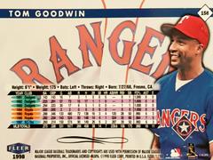 Rear | Tom Goodwin Baseball Cards 1998 Fleer Tradition