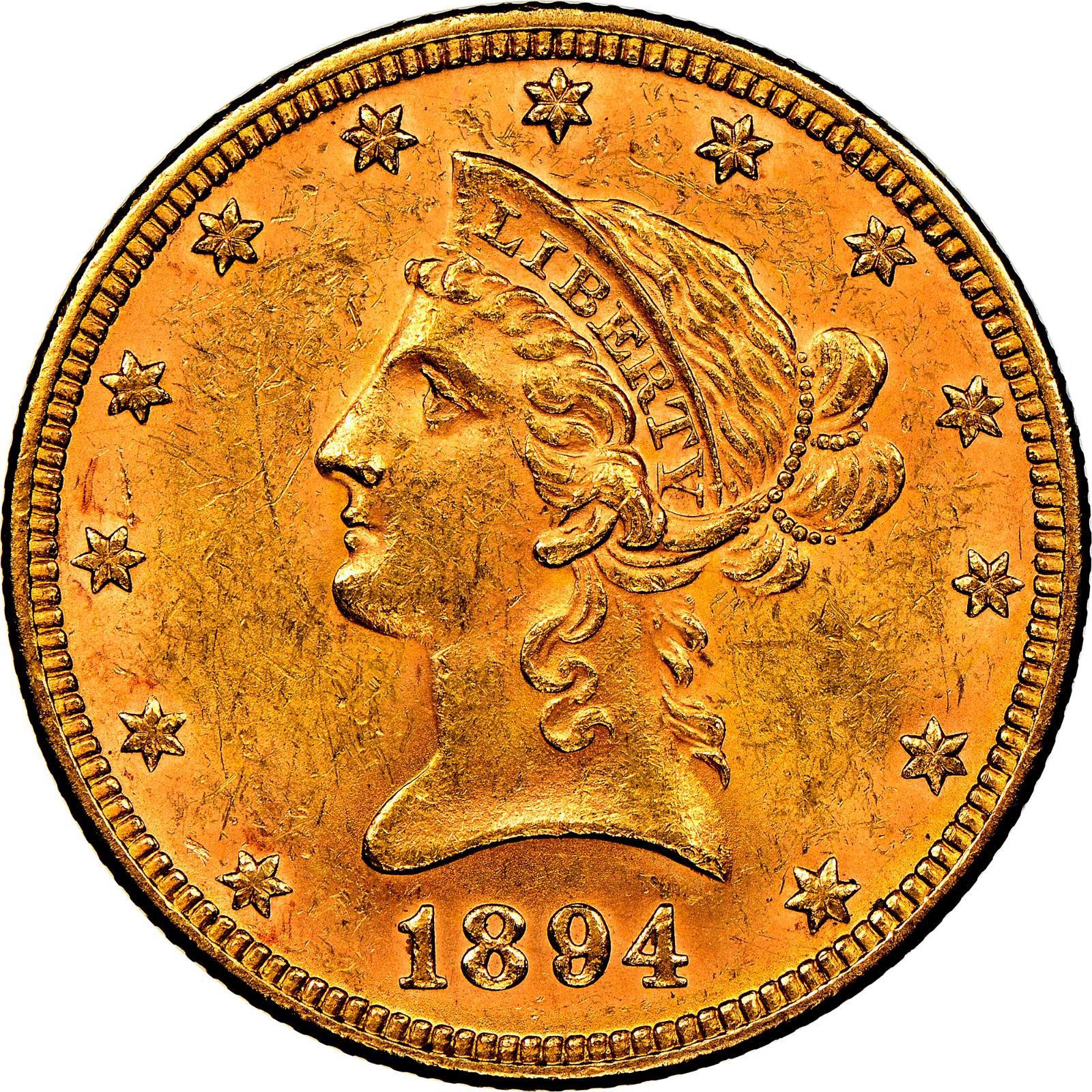 1894 Coins Liberty Head Gold Eagle