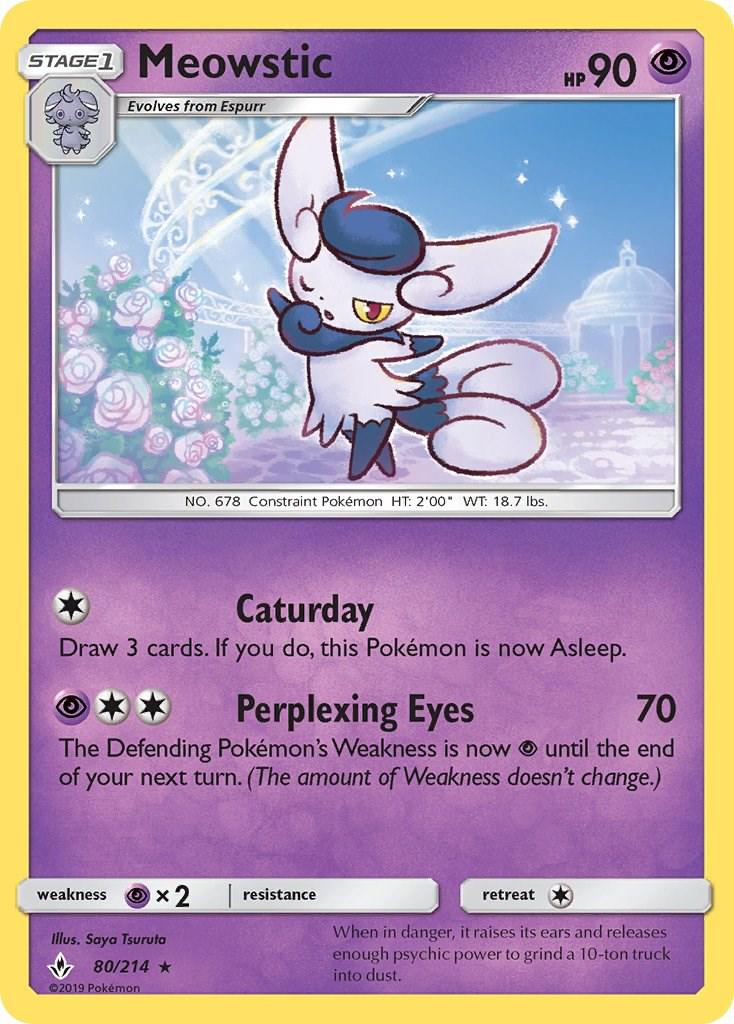 Meowstic #80 Pokemon Unbroken Bonds