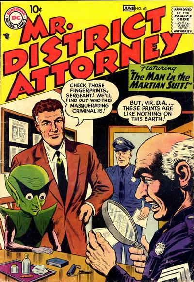 Mr. District Attorney #63 (1958) Comic Books Mr. District Attorney