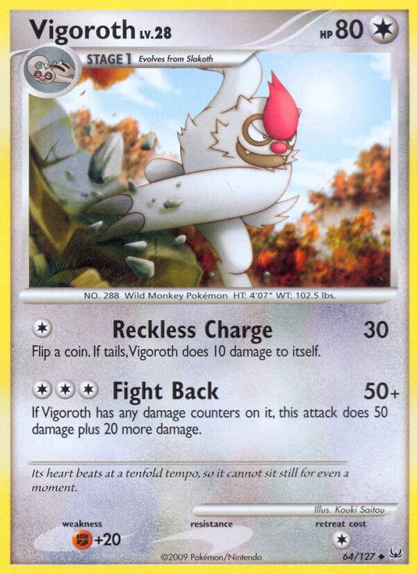 Vigoroth #64 Pokemon Platinum