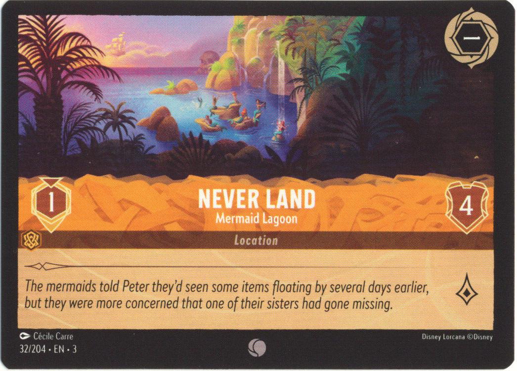 Never Land - Mermaid Lagoon #32 Lorcana Into the Inklands
