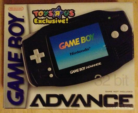 Black Gameboy Advance System Cover Art