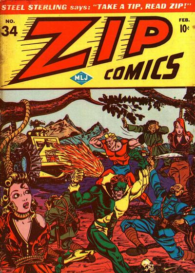 Zip Comics #34 (1943) Comic Books Zip Comics