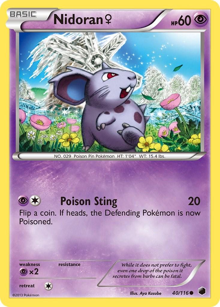 Nidoran #40 Pokemon Plasma Freeze