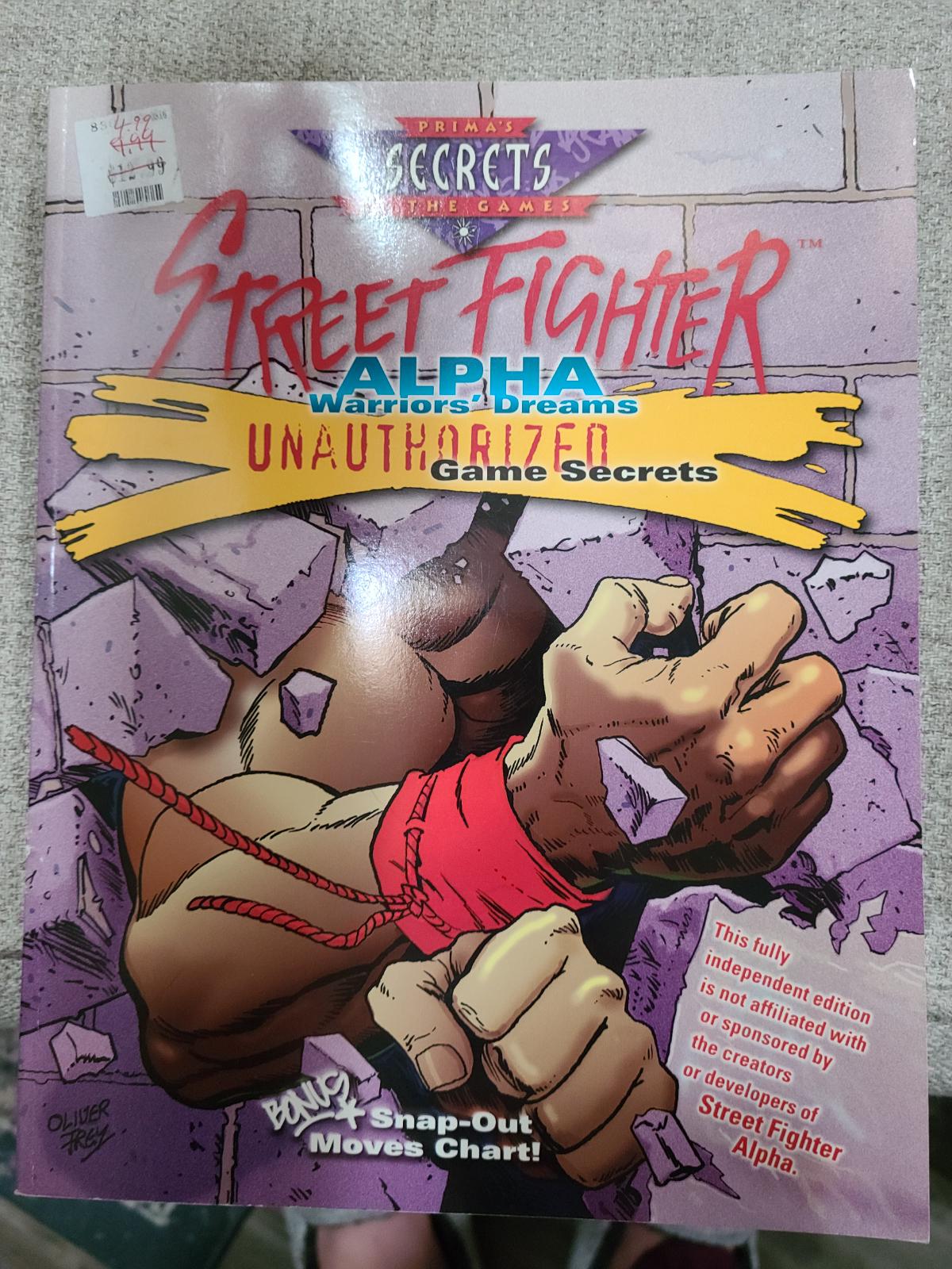 Street Fighter Alpha Warrior's Dreams Unauthorized Game Secrets Strategy Guide