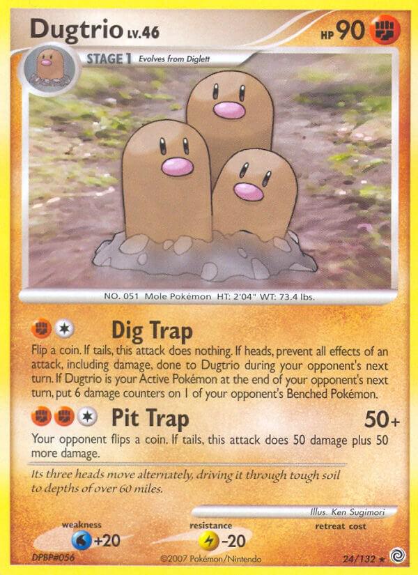 Dugtrio #24 Pokemon Secret Wonders