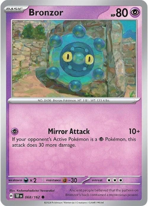 Bronzor #68 Pokemon Temporal Forces