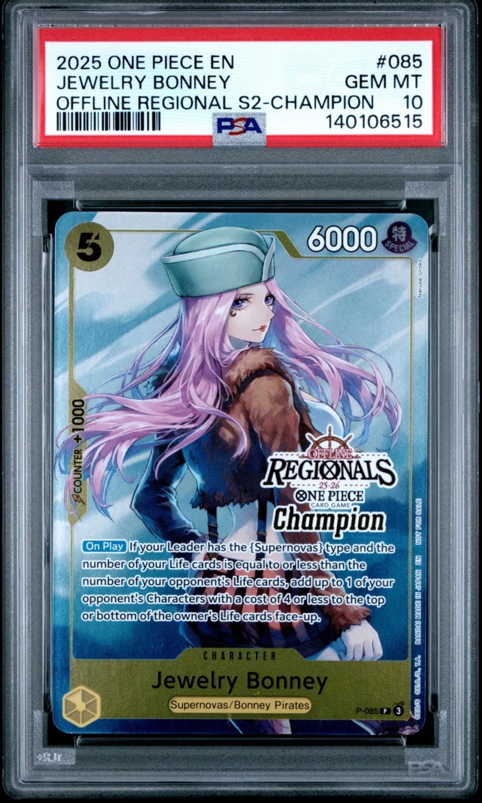 2025 ONE PIECE OFFLINE REGIONALS PACK 2025 SEASON 2 CHAMP JEWELRY