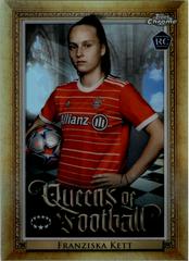 Franziska Kett #Q-6 Soccer Cards 2022 Topps Chrome UEFA Women's Champions League Queens of Football Prices