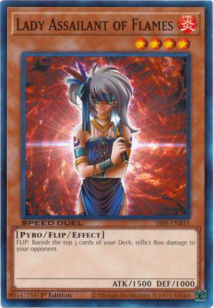 Lady Assailant of Flames SS05-ENB15 YuGiOh Speed Duel Starter Decks: Twisted Nightmares