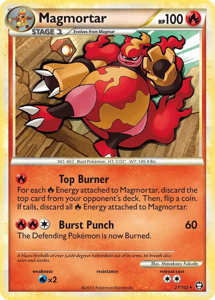 Magmortar #27 Pokemon Triumphant