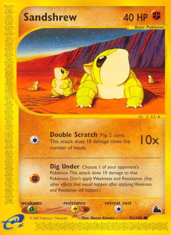 Sandshrew #92 Pokemon Skyridge