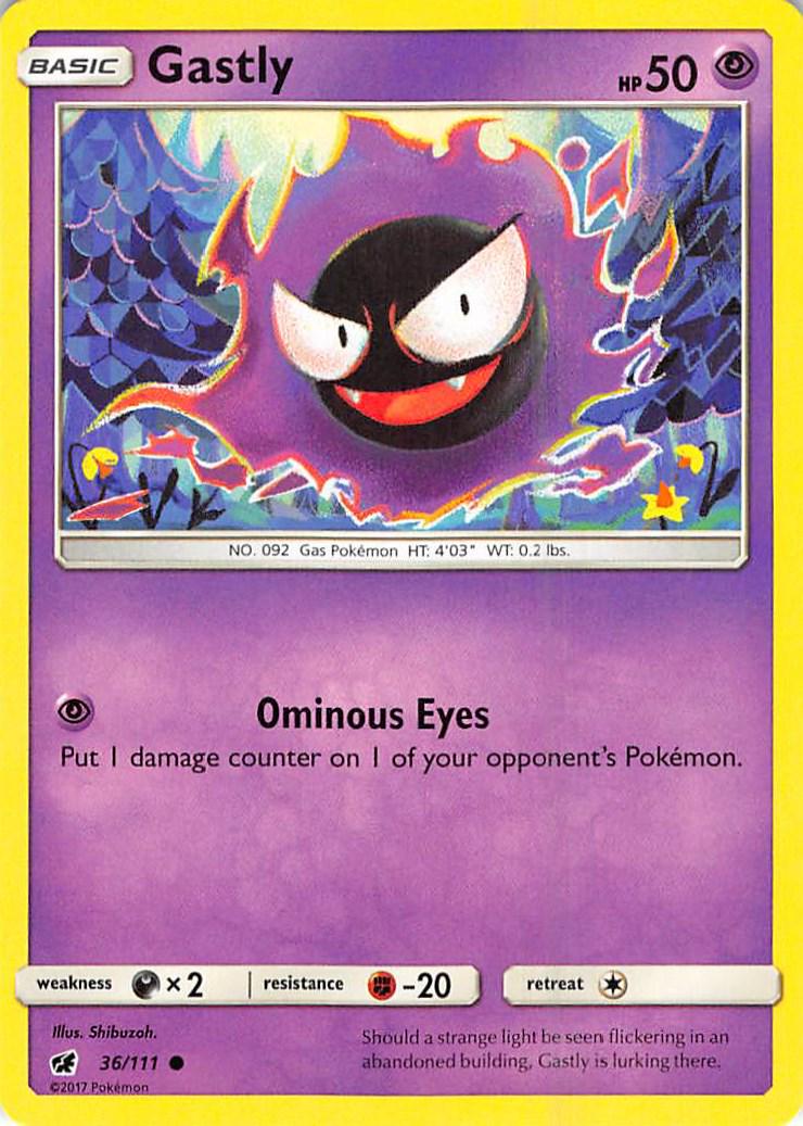 Gastly #36 Pokemon Crimson Invasion