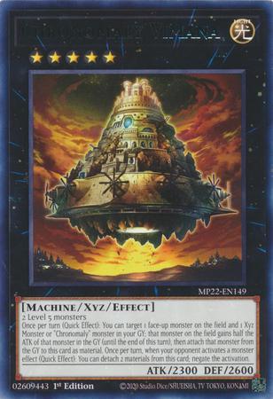Chronomaly Vimana MP22-EN149 YuGiOh 2022 Tin of the Pharaoh's Gods Mega Pack