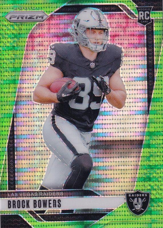 Brock Bowers [Neon Green Pulsar] #315 Prices | 2024 Panini Prizm