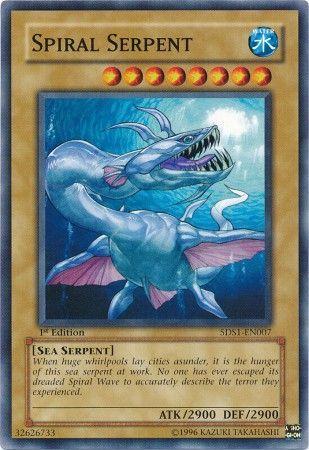 Spiral Serpent [1st Edition] 5DS1-EN007 YuGiOh Starter Deck: Yu-Gi-Oh! 5D's