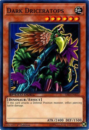 Dark Driceratops SS03-ENA12 YuGiOh Speed Duel Starter Decks: Ultimate Predators
