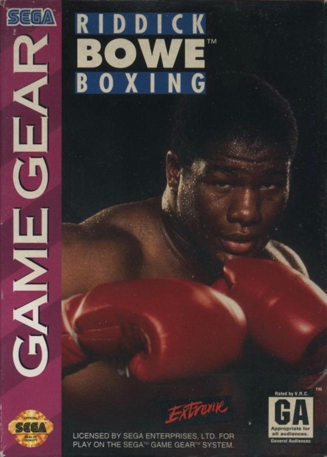 Riddick Bowe Boxing Sega Game Gear