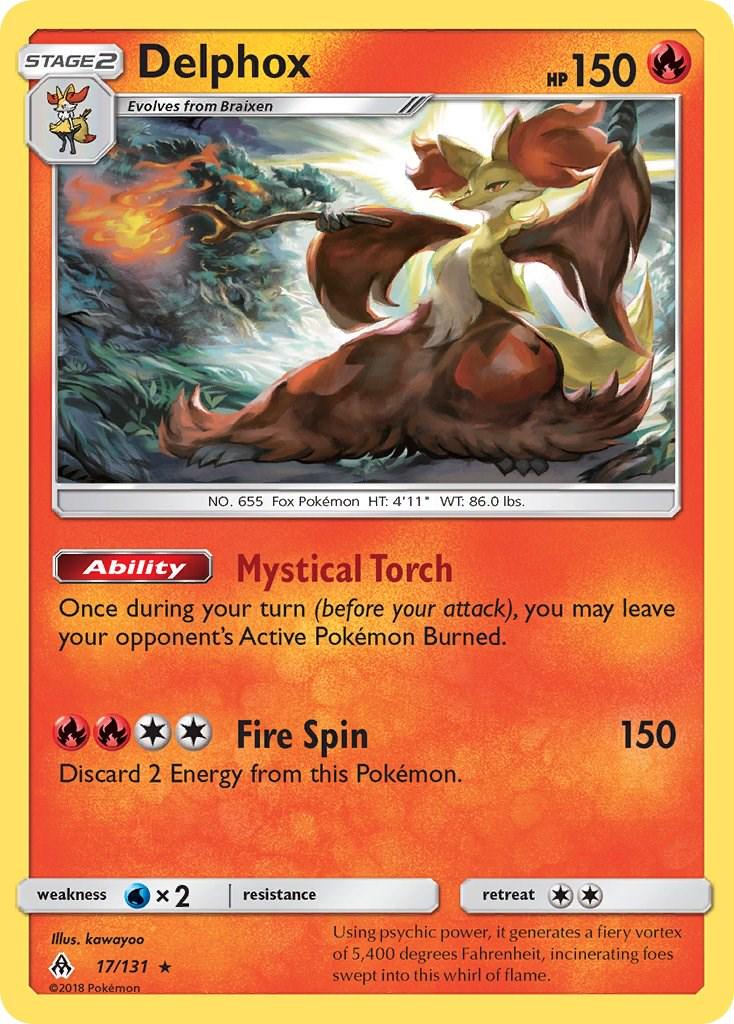 Delphox #17 Pokemon Forbidden Light