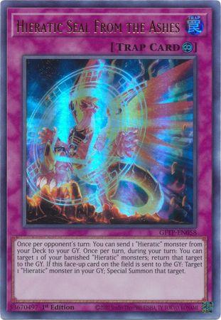 Hieratic Seal From the Ashes GFTP-EN058 YuGiOh Ghosts From the Past