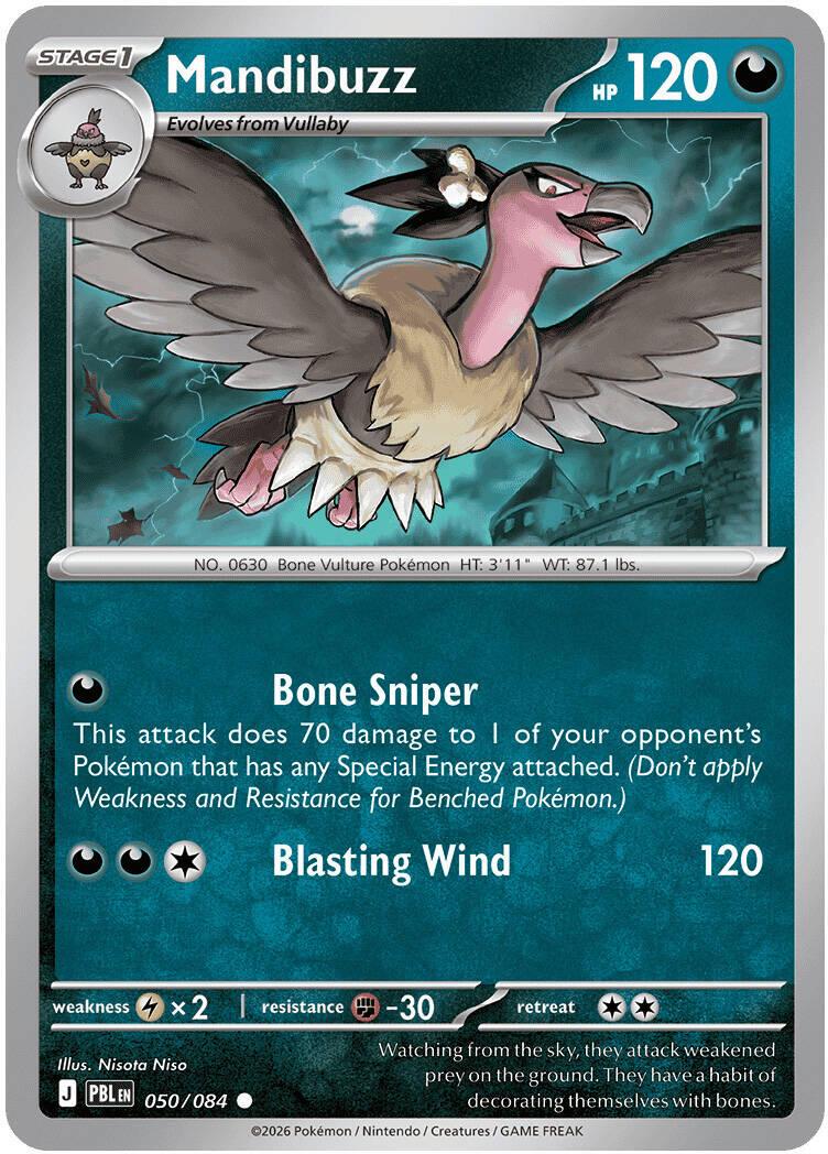 mandibuzz pokemon card value Mandibuzz (Reverse Holo) U 064/086 SV11B Black Bolt