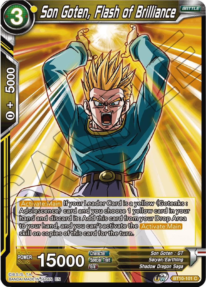 Son Goten, Flash of Brilliance BT10-101 Dragon Ball Super Rise of the Unison Warrior