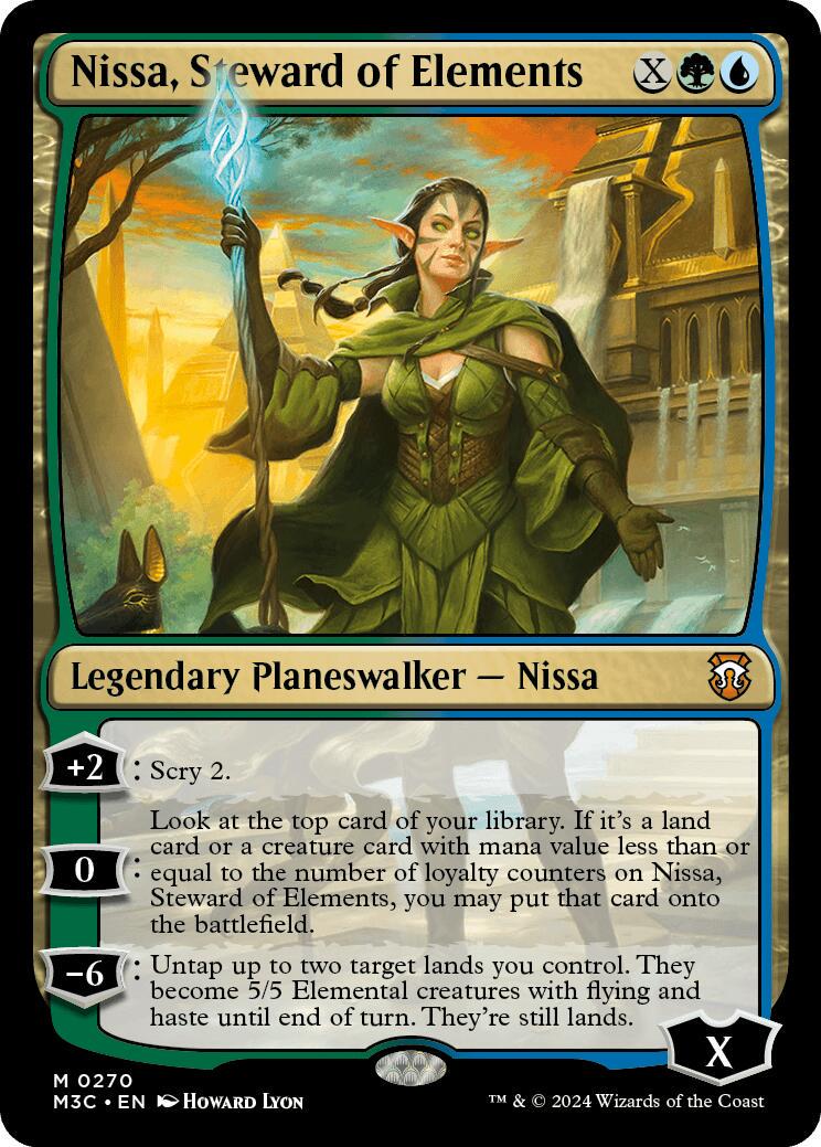 Nissa, Steward of Elements #270 Magic Modern Horizons 3 Commander
