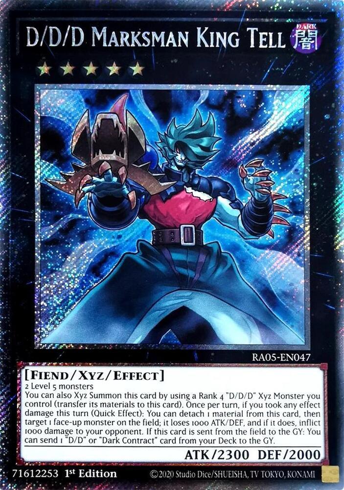 D/D/D Marksman King Tell [Platinum Secret Rare] RA05-EN047
