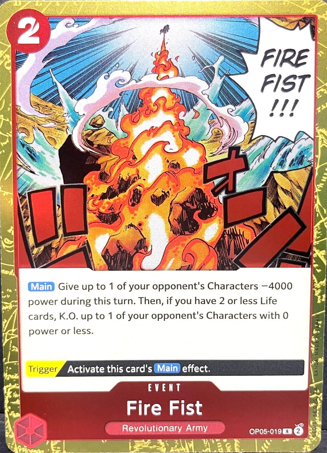 Fire Fist OP05-019 One Piece Awakening of the New Era