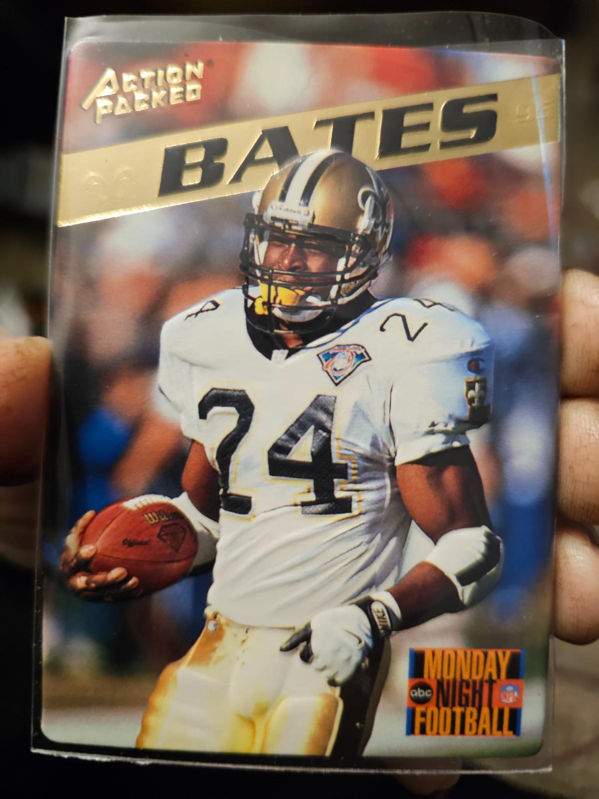 Mario Bates #17 Football Cards 1995 Action Packed Monday Night Football