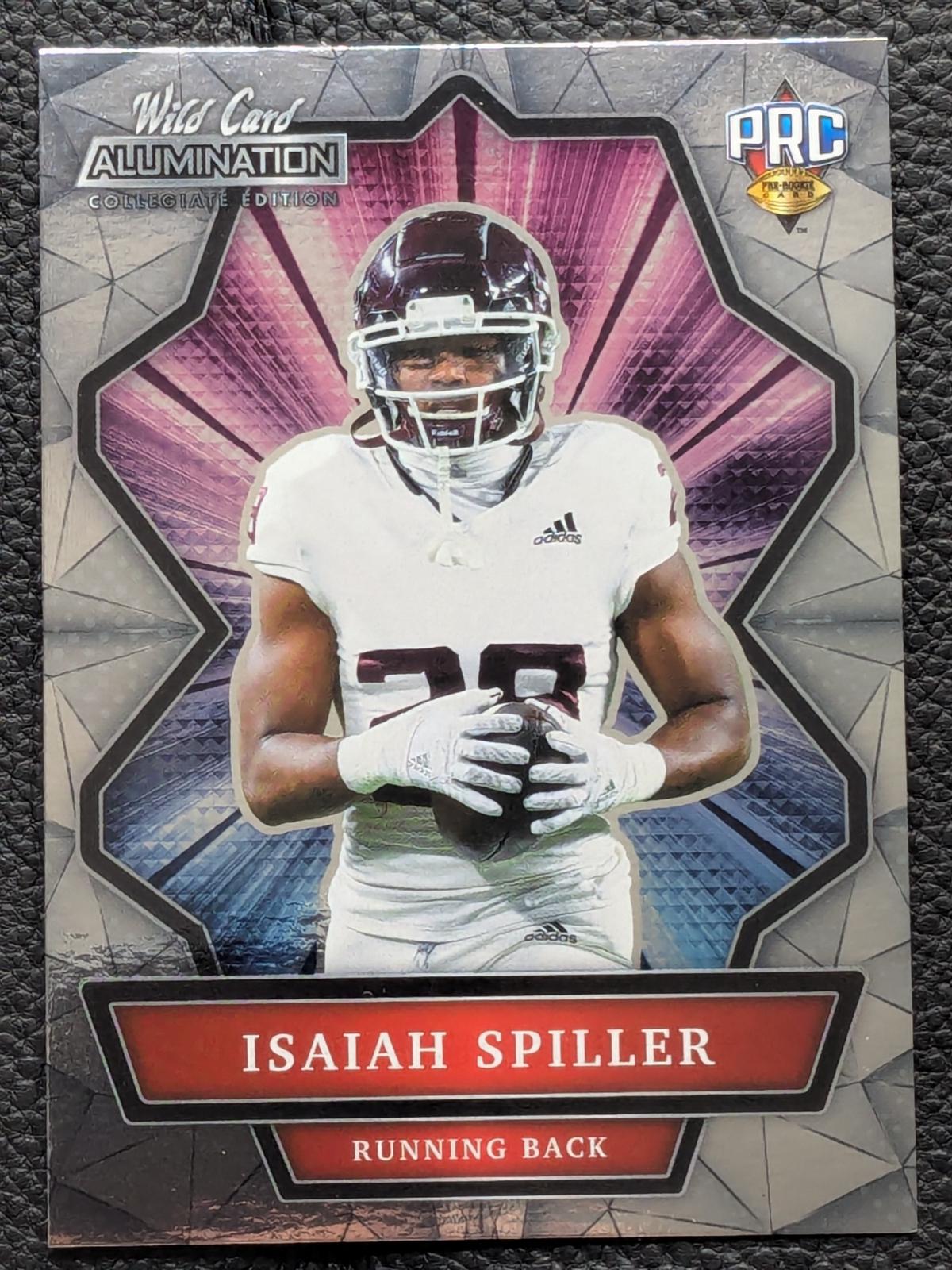 Isaiah Spiller Football Cards 2021 Wild Card Alumination NIL