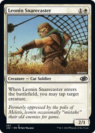 Leonin Snarecaster #207 Magic Jumpstart 2022