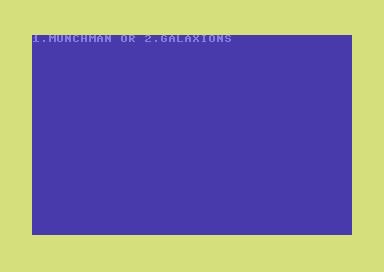 Munchman and Galaxions Commodore 64